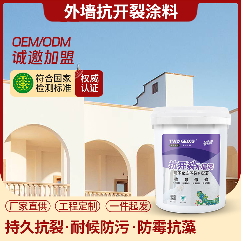 外墙抗开裂墙面漆